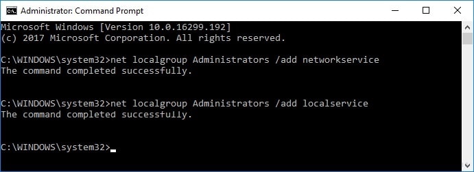 Add Relevant Privileges to Administrator Account