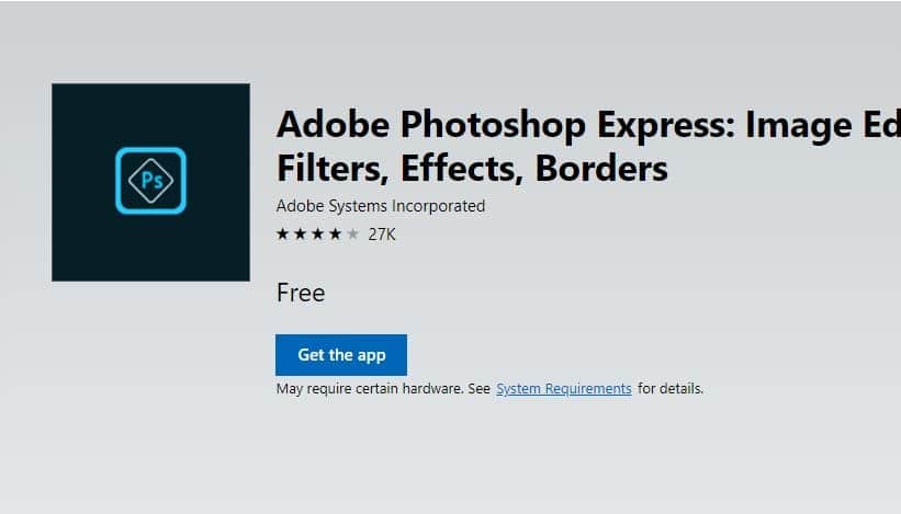 Adobe Photoshop Express