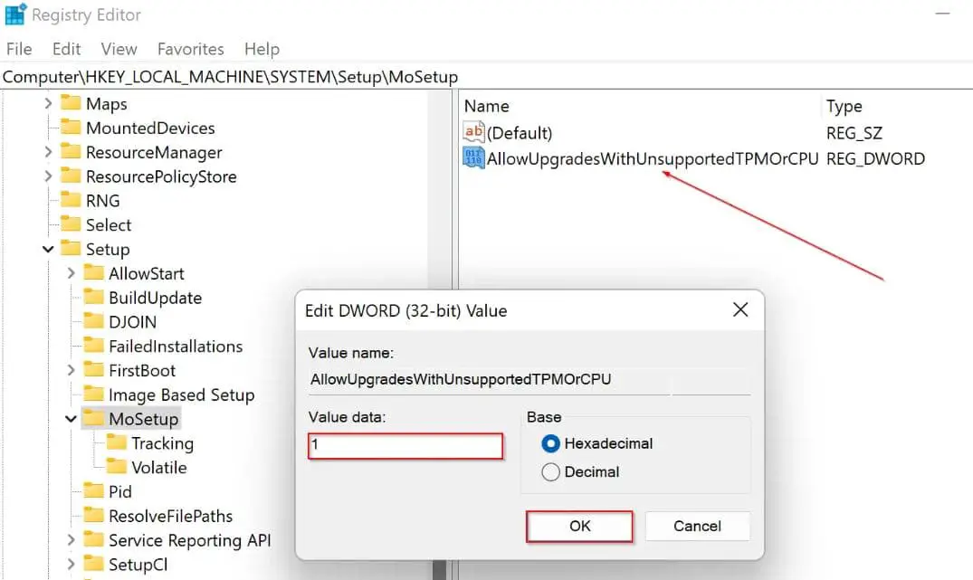 Bypass TPM and CPU Checks