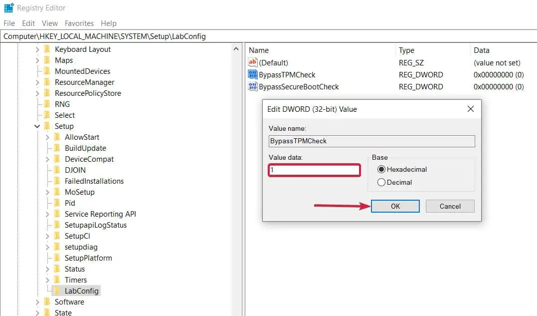 Bypass TPM and Secure Boot checks