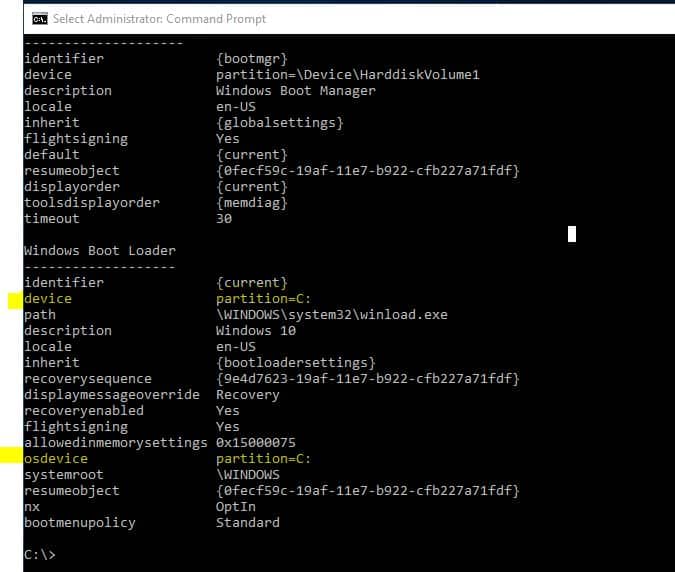 Check device partition and os device partition