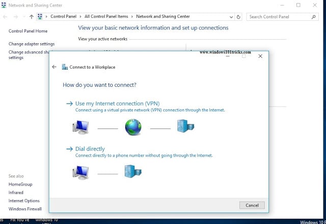 configure VPN on windows 7