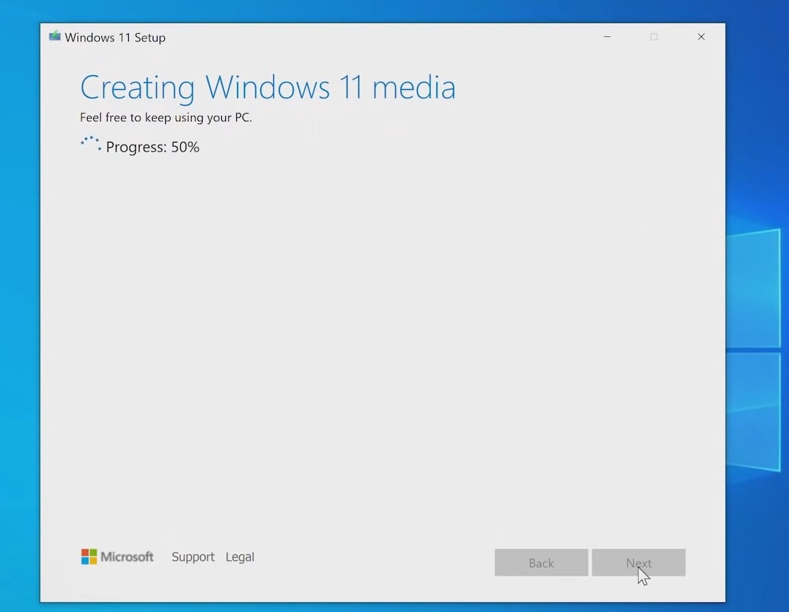 Creating windows 11 media