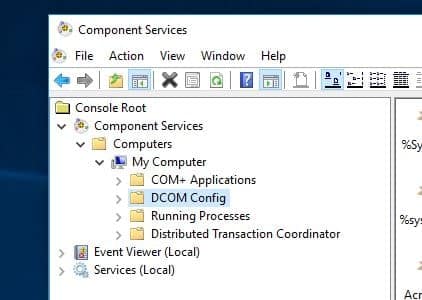 DCOM config