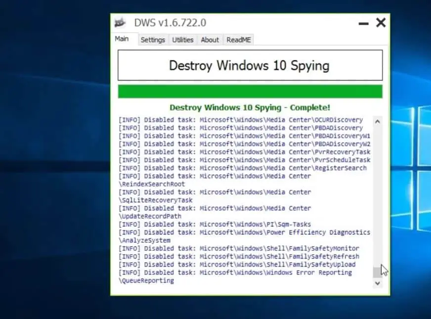 Destroy Windows 10 Spying