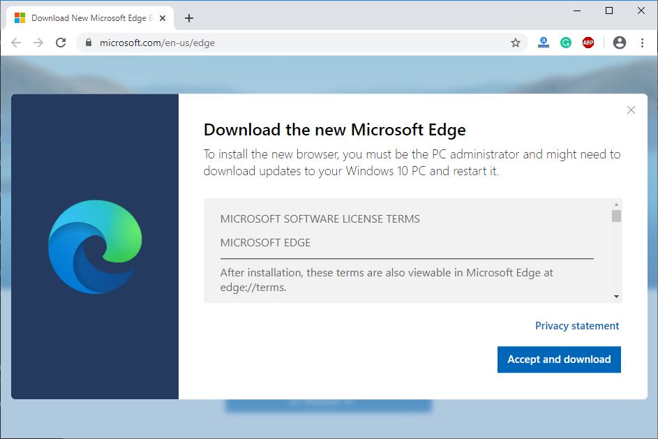 Download Chromium edge