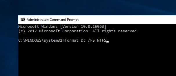 Format Drive Using CMD