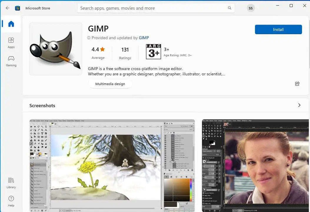 GIPM photo editor