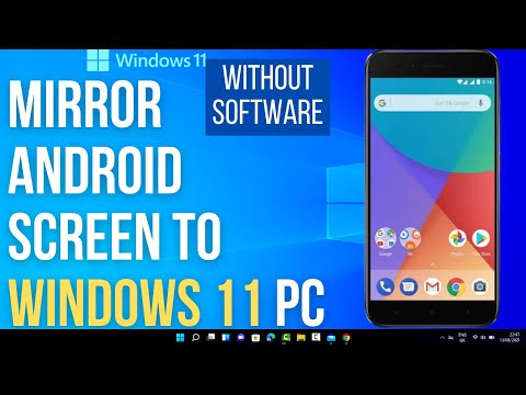 How to Mirror/Cast Your Android Display to a Windows 11 (Without Any Software)