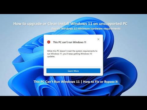 Clean install Windows 11 on unsupported PC (Bypass TPM 2.0 and secure boot verification)