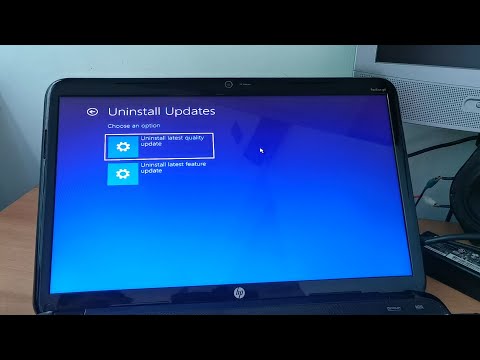 How to uninstall the latest update if Windows 10 is not loading