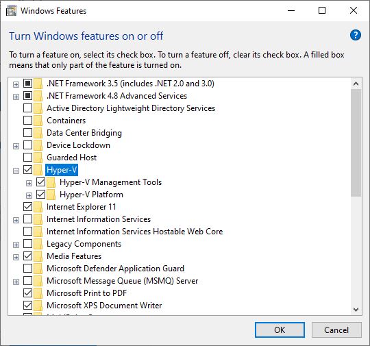 Hyper-V Feature