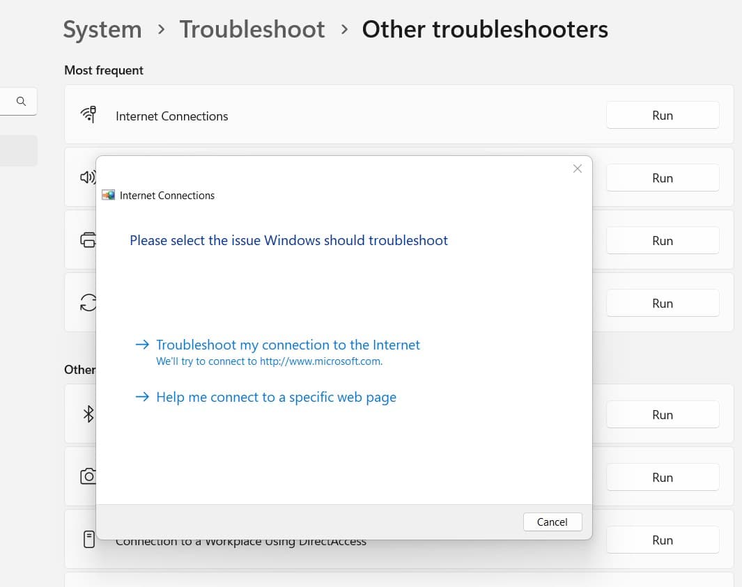 Internet troubleshooter to fix unstable internet connection