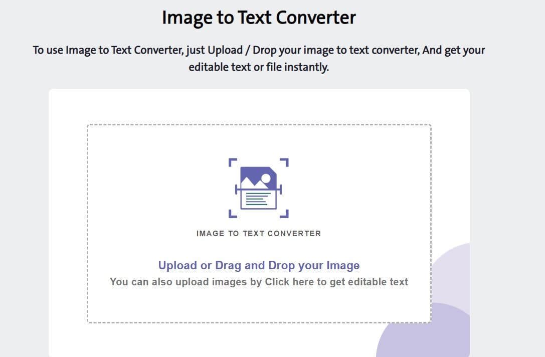 JPGToText converter