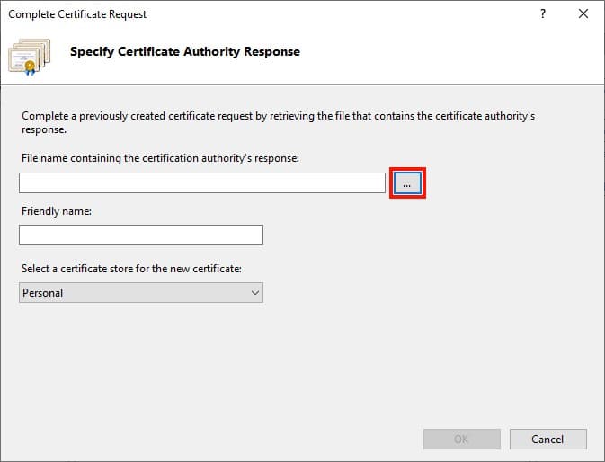 locate certificate