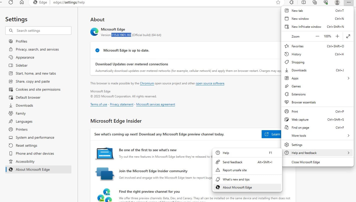 Microsoft Edge 115 download