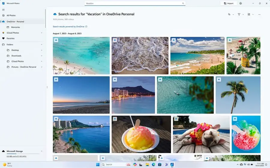 Microsoft photos app updates