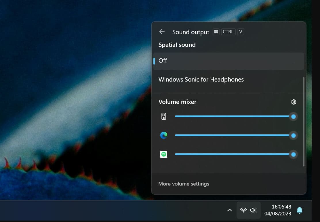 New volume mixer windows 11