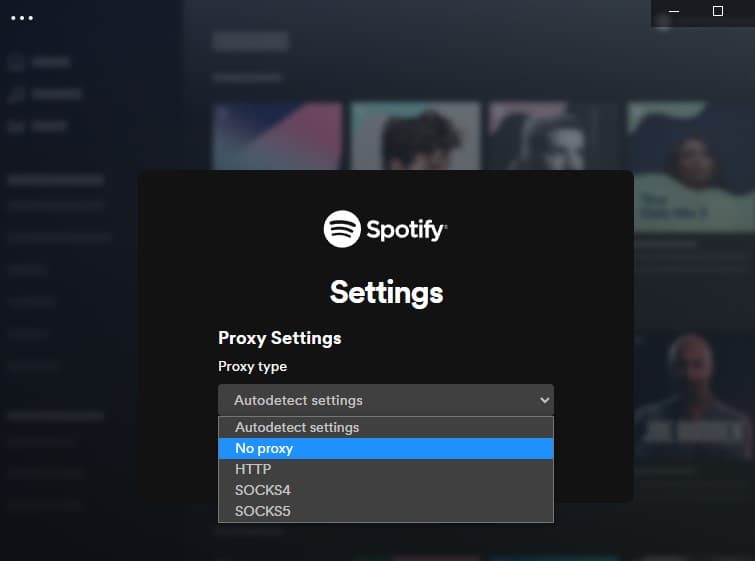 No proxy option