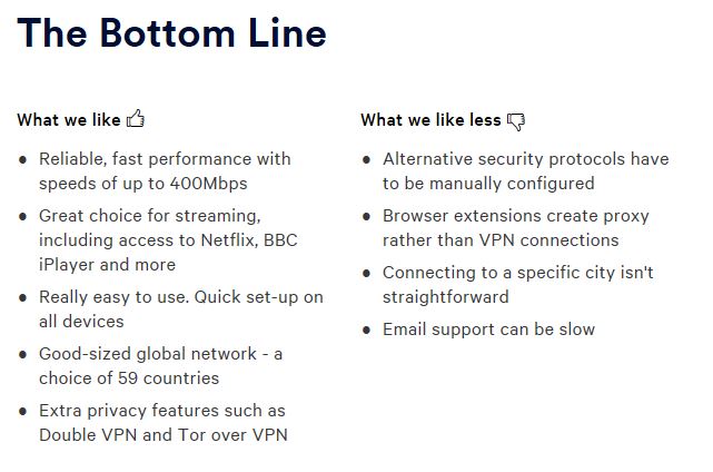 Nord VPN pros and cons