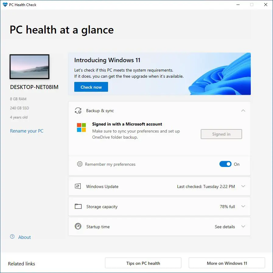 PC Health Check