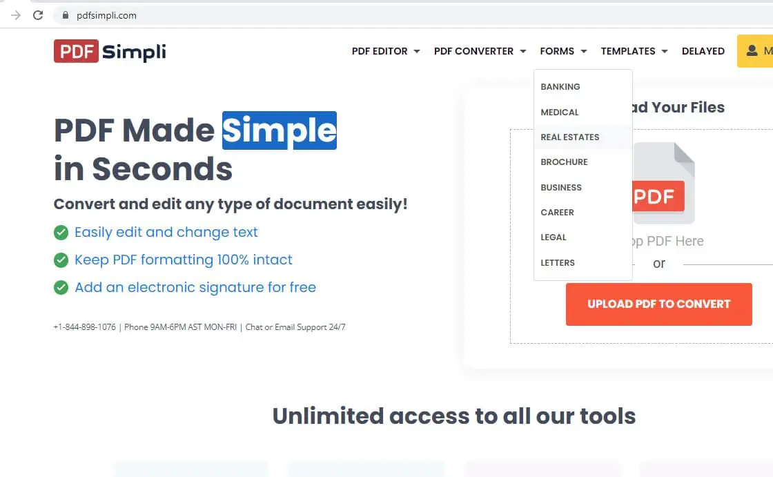 PDFsimpli forms