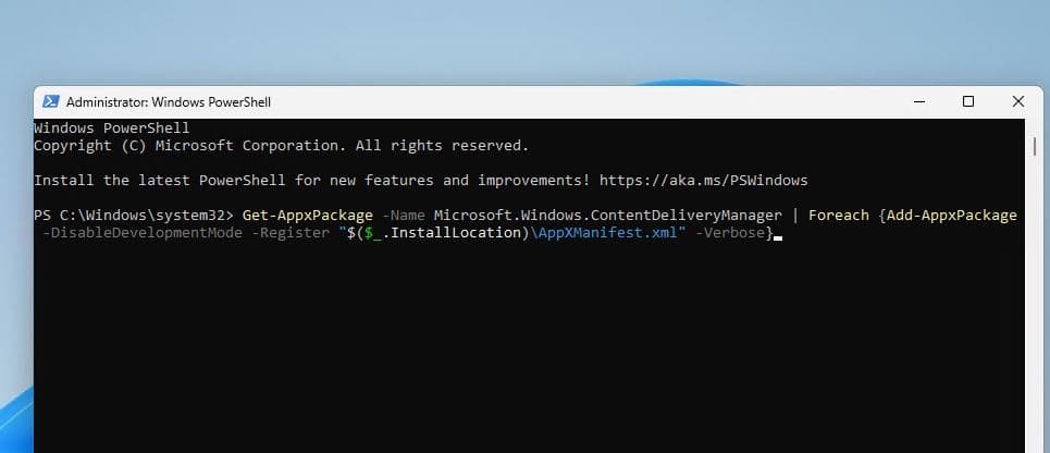 Re-register Spotlight Using PowerShell