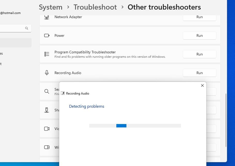 Recording audio troubleshooter