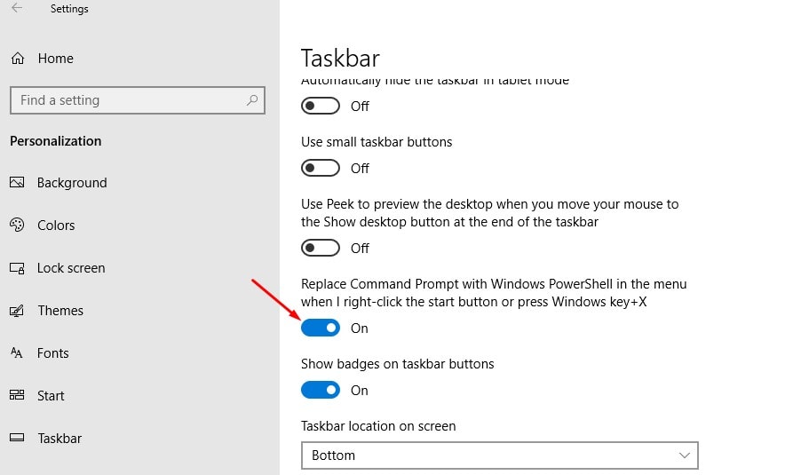 Replace Command Prompt with Windows PowerShell