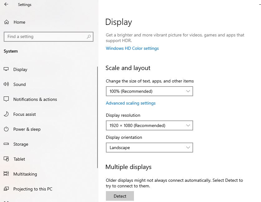 Rescale your display