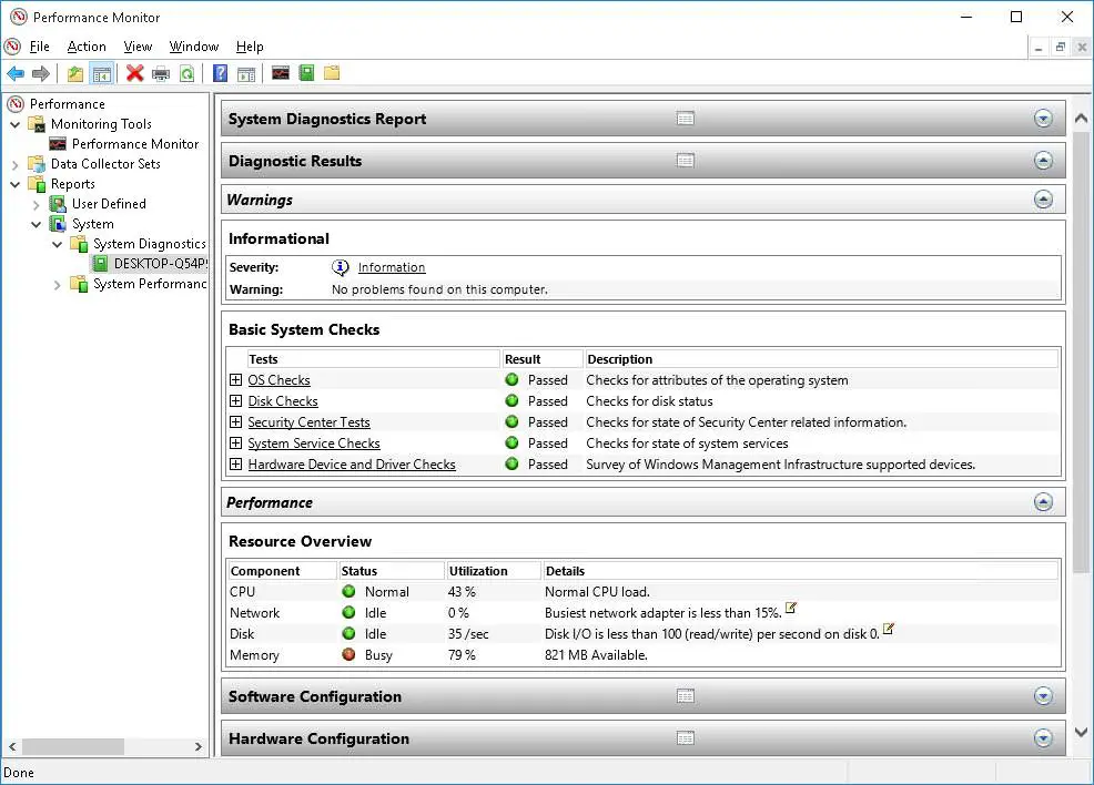 Run performance monitor