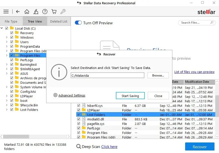 Stellar Data Recovery