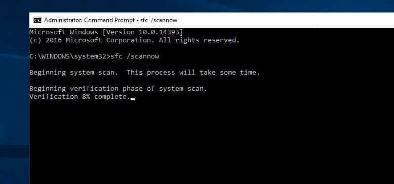 system file checker utility Windows 10