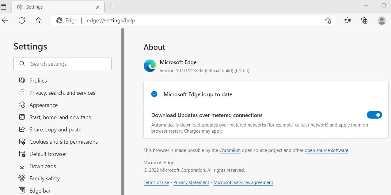 update edge browser