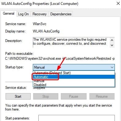 Wi-Fi AutoConfig service