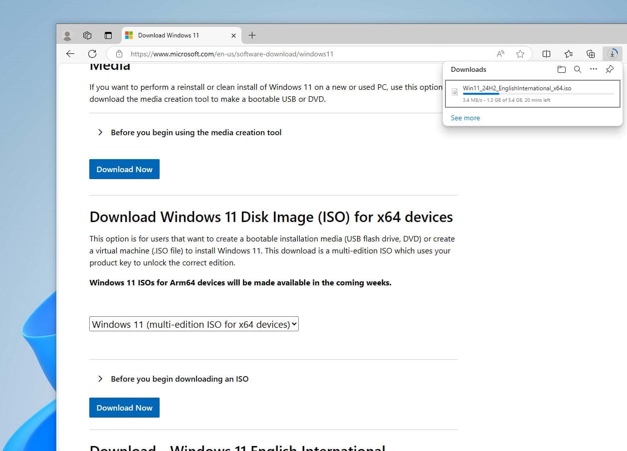 windows 11 24H2 ISO download