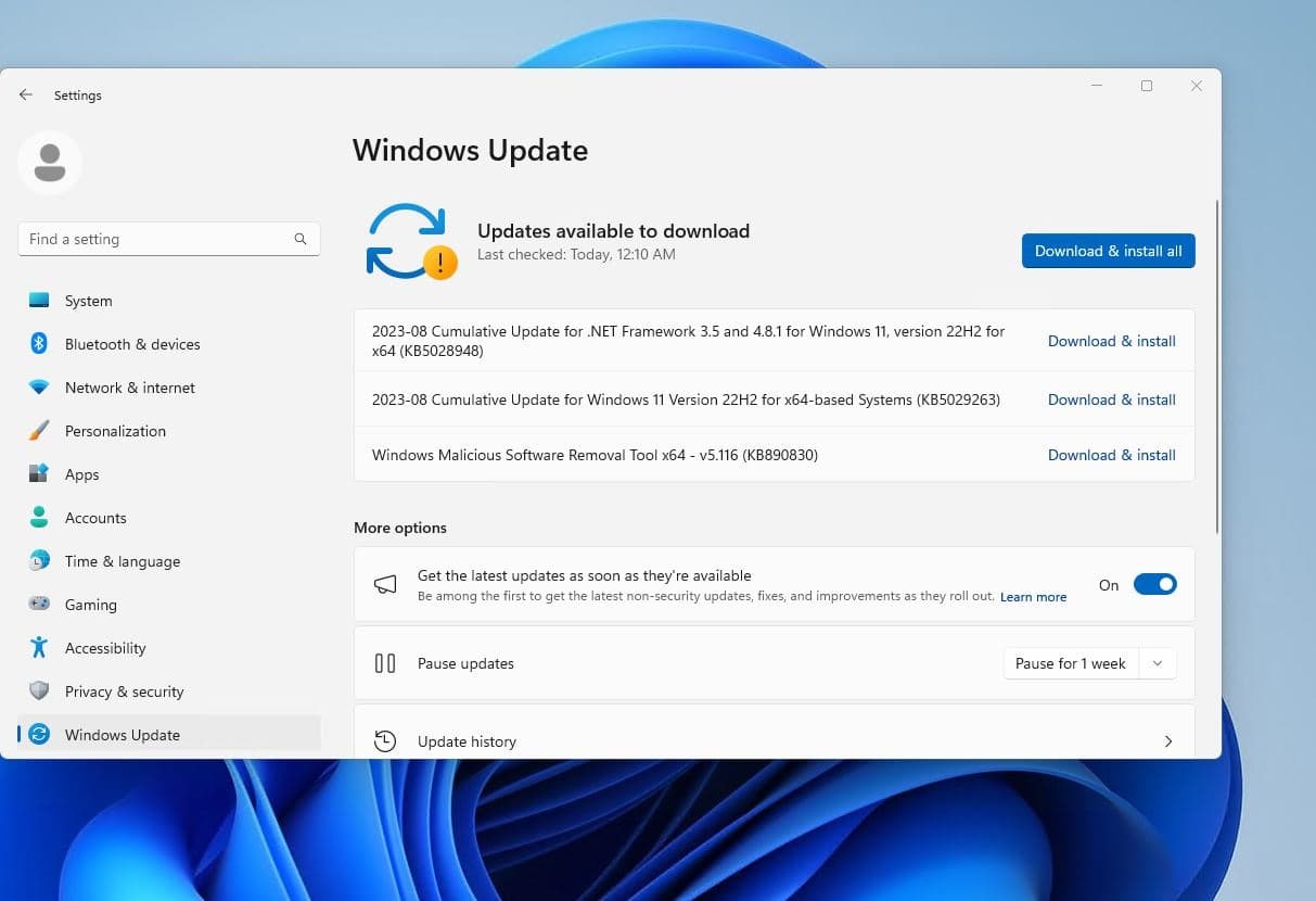 windows 11 update Download