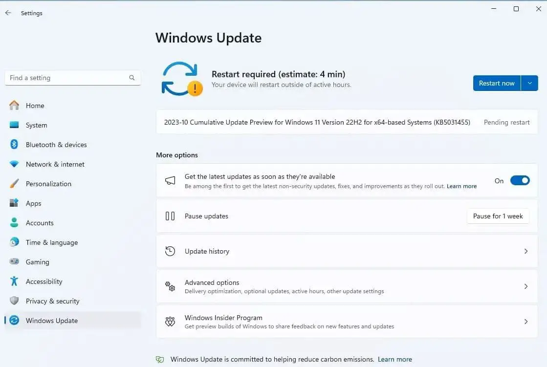 windows 11 update