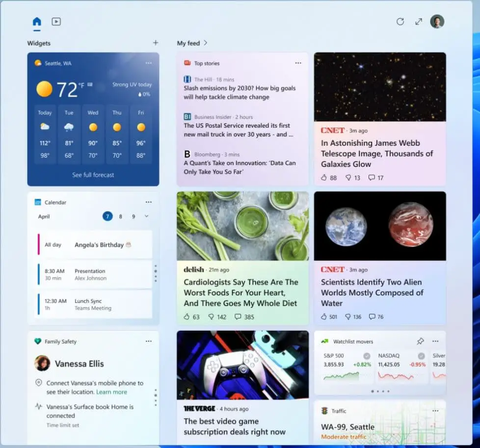 Windows 11 moment 3 widget improvements