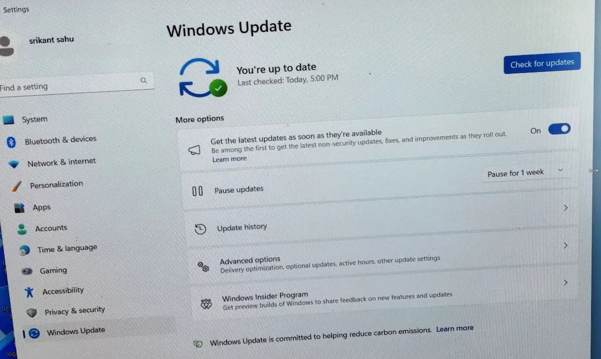 Windows 11 update