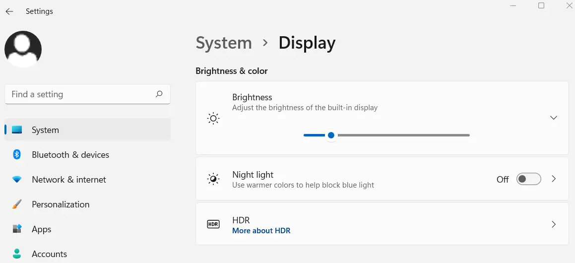 Adjust screen brightness