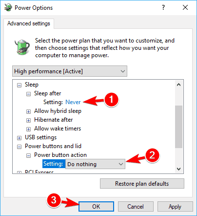 Change your Power Plan Settings